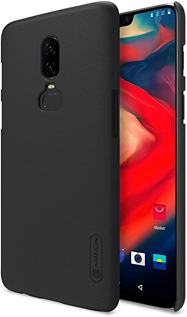 OnePlus 6 Case,Mangix Exact-Fit Premium Matte Finish Hard Back Cover Case with Film Screen Protector for OnePlus 6 2018 Newest Released (Black)