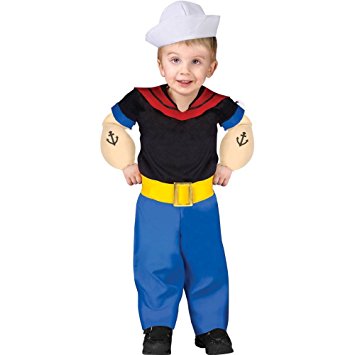 Popeye Toddler Costume Toddler (Toddler (24 Mos.-2T))