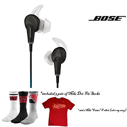 Bose QuietComfort 20 Acoustic Noise Cancelling Headphones Sport Bundle, Samsung and Android Devices, Black