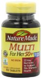 Nature Made Multi For Her 50 Multiple Vitamin and Mineral 90 Tablets Pack of 3