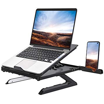 Homder Laptop Stand,Multi-Angle Adjustable Laptop Stand with Heat-Vent, Ergonomic Portable Foldable Laptop Riser for Desk Compatible with MacBook, Air, Pro,Surface Laptop up to 15 inches