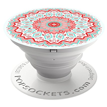 PopSockets: Expanding Stand and Grip for Smartphones and Tablets - Aztec Mandala Red