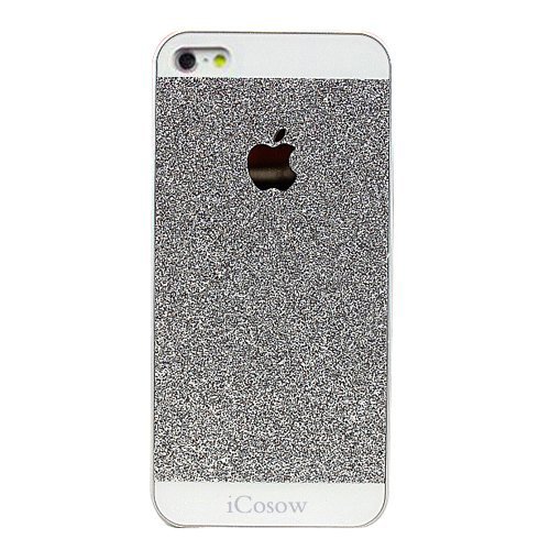 case for iphone 6 6s plus iCosow8482 Flash powder Hard Back Case Cover for iPhone 6 6s plus 55-Siver