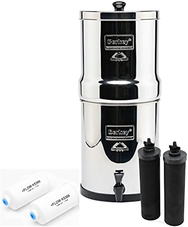 Imperial Berkey Water Filter With 2 Black and 2 PF2 Fluoride Filters