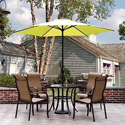 Grand patio Patio Umbrella 9 Ft Umbrellas Outdoor Umbrella Pool Umbrella Table Umbrella Beach Umbrella No Base (Green)