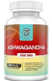 Ashwagandha - All-Natural Root Extract Supplement - 500mg Capsules for a Healthy Immune System and Cardiovascular System - The Best Stress Reducer and Energy Booster - 120 Non-Powder Vegetarian Capsules