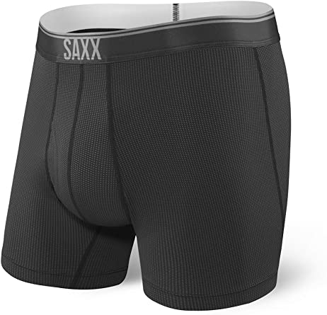 Saxx Underwear Men's Boxer Briefs – Quest Men’s Underwear – Boxer Briefs with Built-in Ballpark Pouch Support