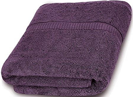 Cotton Bath Towels (Plum, 30 x 56 Inch) Luxury Bath Sheet Perfect for Home, Bathrooms, Pool and Gym Ringspun Cotton by Utopia Towels