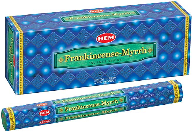 Frankincense and Myrrh - Box of Six 20 Gram Tubes - HEM Incense