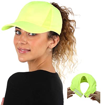 Ponyflo Active Ponytail Hat - Ponytail Caps for Women, Designed for Curly Hair