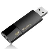 Silicon Power 64GB USB 30  Black Retractable Flash DriveBlaze B05 SP064GBUF3B05V1K