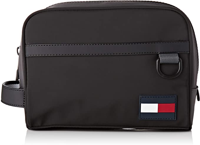 Tommy Hilfiger Men's Tommy Wash Bag One Size Black