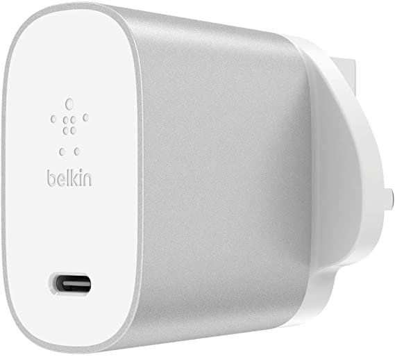 Belkin Boost Charge 27 W USB-C Home Charger, iPhone Fast Charger, Supports Fast Charge for iPhone 11, 11 Pro/Pro Max, XS, XS Max, XR, X, 8/8 Plus and More (USB-C Fast Charger for iPhone)