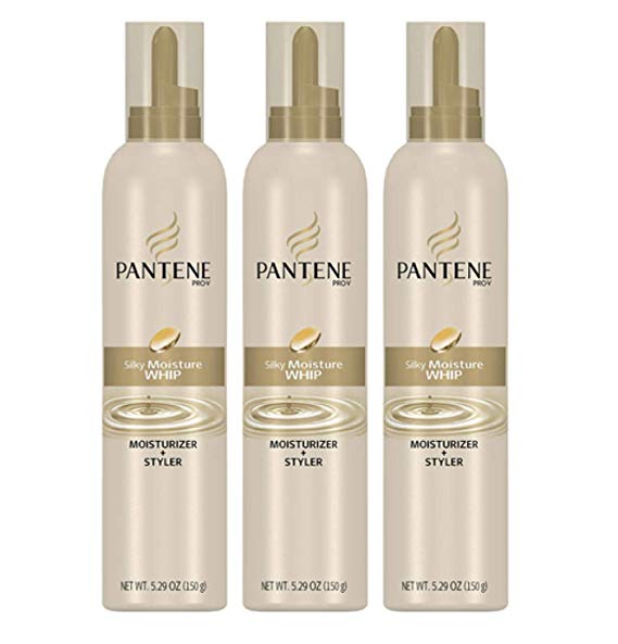 Pantene Pro-V Silky Moisture Whip 5.29 Oz, Pack of 3, Packaging May Vary