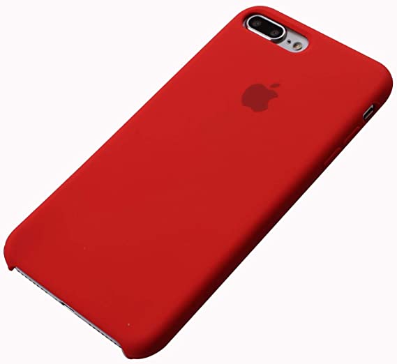 iPhone 8 Plus Case, Blngo Love Series Liquid Silicone Gel Rubber Shockproof Case Soft Microfiber Cloth Lining Cushion Compatible with Apple iPhone iPhone 7 Plus/iPhone 8 Plus (Red)