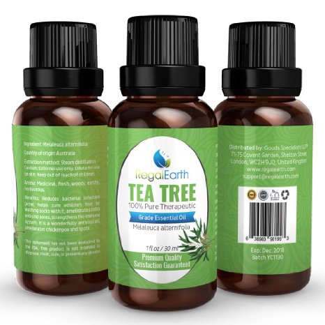 Tea Tree Essential Oil - 100 Pure and Best for Health Aromatherapy Skin Hair Acne Immune System Massage Relaxation - Cheaper Than DoTerra and Young Living Oils - Australia Highest Quality 30ml