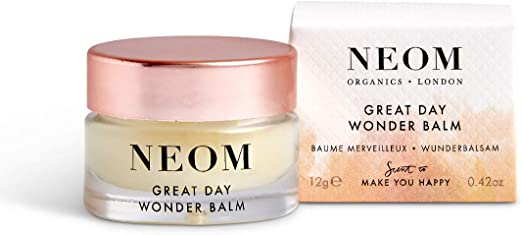 NEOM - Great Day Wonder Balm, 12g | Smoothing Moisture for Lips & Dry Skin | Wild Mint & Mandarin | Scent To Make You Happy