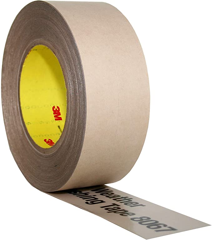 3M - 8067/TAN225 Flashing Tape 8067 – 2 in x 75 ft - Waterproof - Adhesive Backed - All Weather - Seal Doors, Windows, Openings in Wood Frame Construction