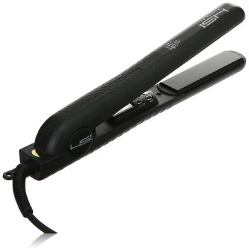 HSI Professional Digital Ceramic Tourmaline Ionic Flat Iron Hair Straightener with Glove Pouch and Argan Oil Treatment