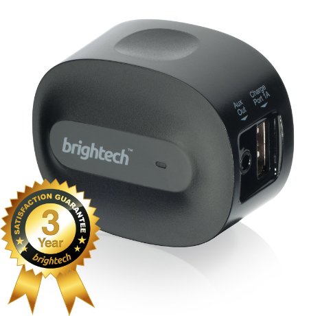 Brightech - BrightPlay Home HD Bluetooth 40 Music Receiver  Adapter with apt-X Technology for Digital Sound - Black