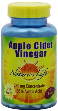 Natures Life Apple Cider Vinegar 250 Mg 35  Acetic Acid  250 Tablets