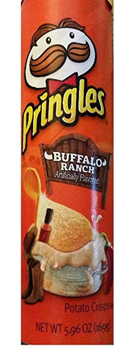 Pringles Potato Crisp: Buffalo Ranch Potato Crisps (Pack of 3) 5.96 oz Cans