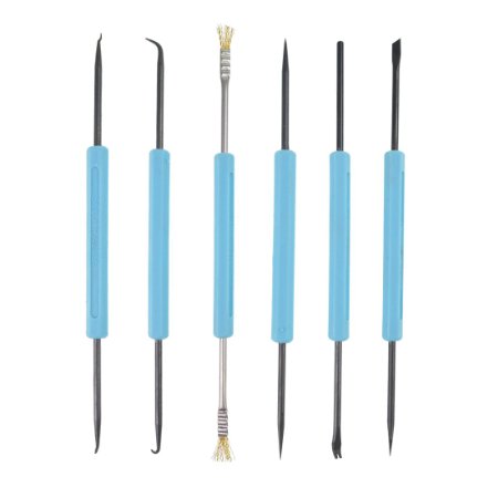 Marrywindix 6pcs Phone Electronic Components Tech Tools Set Soldering Aid Repair Tools Double-sided Blue Pack of 6pcs