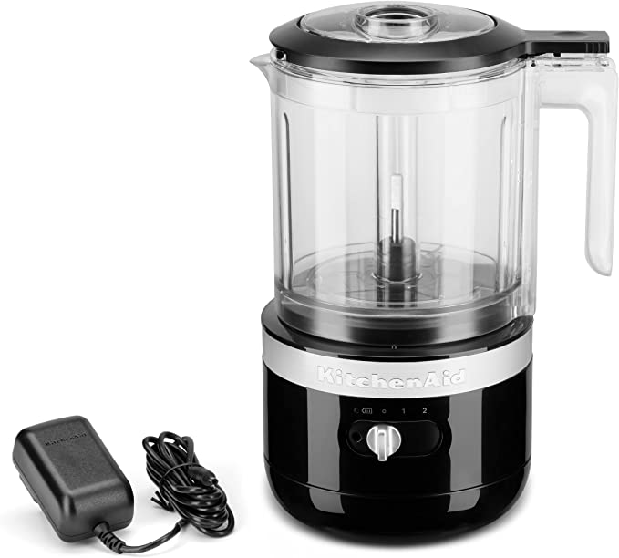 KitchenAid Cordless 5 Cup Food Chopper, KFCB529QOB Onyx Black