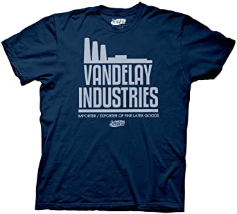 Ripple Junction Seinfeld Adult Unisex Vandelay Industries Heavy Weight 100% Cotton Crew T-Shirt