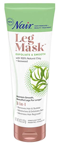 Nair Leg Mask Hair Remvoal & Beauty Treatment, Seaweed, 8 oz