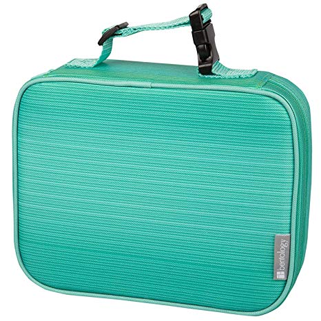 Insulated Durable Lunch Box Sleeve - Reusable Lunch Bag - Securely Cover Your Bento Box, Works with Bentology Bento Box, Bentgo, Kinsho, Yumbox (8"x10"x3") - Turquoise