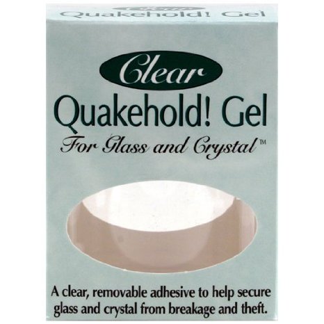 Quakehold! 22111 Gel for Glass and Crystal, Clear