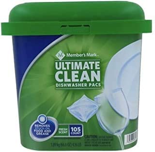 Member's Mark Ultimate Clean Dishwasher Pacs, Fresh Scent, 105ct