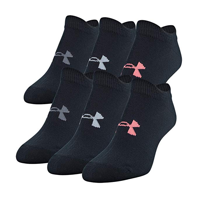 Under Armour Women's Essential 2.0 No Show Socks, 6-Pairs