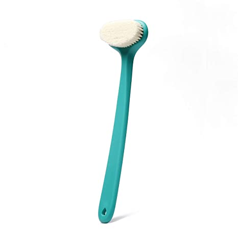 Bath Body Brush -Bath Shower Back Scrubber for Cellulite and Exfoliating (Turquoise)