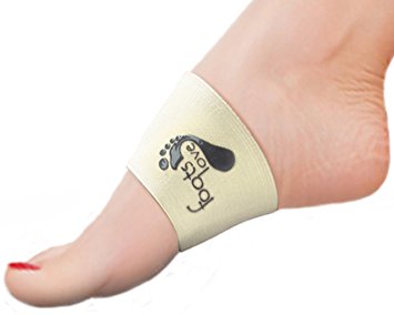 Foots Love. Compression Copper Arch Support - 2 Plantar Fasciitis Braces / Sleeves. Stop Arch Pain, Heel Spurs and Flat Feet. Corrects Pain in Feet, Knees, Back and Hips. (Tan)