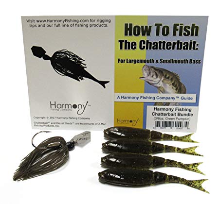 Chatterbait Kit - Z-Man 3/8oz Chatterbait   Z-Man Razor ShadZ   How to Fish the Chatterbait Guide