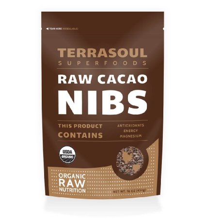 Terrasoul Superfoods Raw Organic Criollo Cacao Nibs 16-ounce