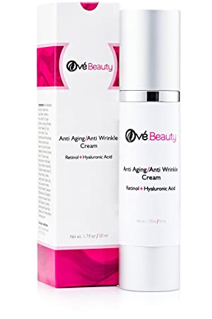 Best Anti Aging Face Cream With Both Retinol and Hyaluronic Acid! LARGE Size Facial Moisturizer For Youthful Radiant Skin | Enriched with Green Tea, Vitamin E & B5