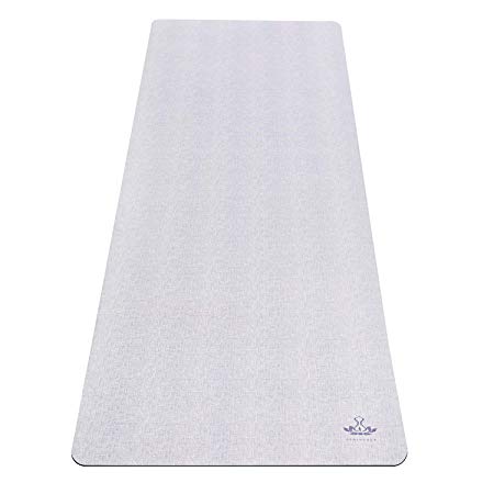 Heathyoga Synergy Yoga Mat Non Slip Hot Yoga Mat, Yoga Towel & Mat 2in1 Lightweight & Optimal Cushioning 72"x 26" Thickness 5mm