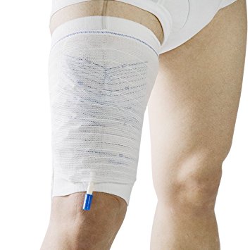 MEILYLA Sleeve Leg Urine Bags Straps Catheter Bag Cover Sleeve For Leg Calf Holder Urinary Incontinence Supporting Fixing Attached 2PCS M