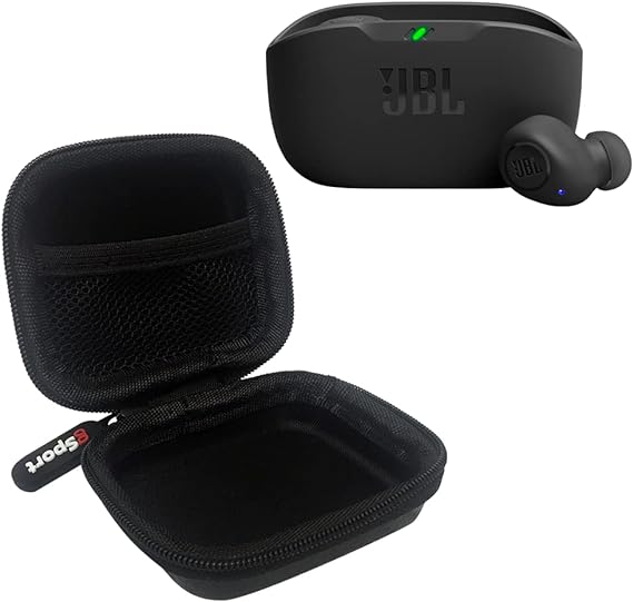 JBL Vibe Buds True Wireless Earbud Bundle with gSport Case (Black)