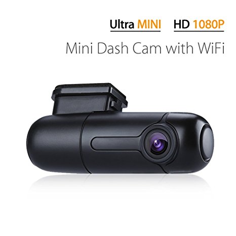 Blueskysea B1W WiFi Mini Dashcam Car Camera Vehicle Video Recorder 360 Degree Rotatable Lens 1080p 30fps G-Sensor Loop Recording