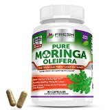 Pure Moringa Oleifera Extract Pills 10030 100 Pure Miracle Tree Organic Leaf Powder Capsules 1200mg 10030 Boost Your Health with Improved Energy Levels Metabolism and Mental Focus 10030 60 Vegetarian Capsules by Fresh Healthcare