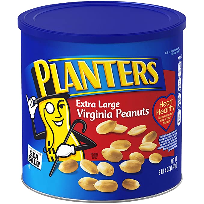 Planters Extra Large Salted Virginia Peanuts (52 oz Canister)