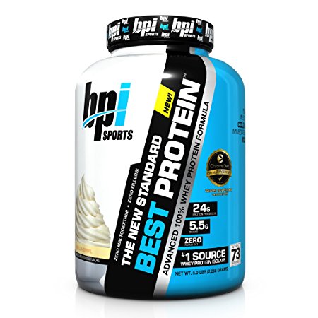 BPI Sports Best Protein, Vanilla Swirl, 5 Pound