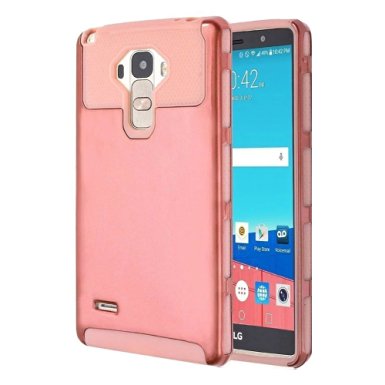 LG G Stylo Case, LG G Stylus Case, Deego 2in1 Design Hybrid Heavy Duty Impact Resistant Shock-Absorption Armor Full-Body Protective Cover with Free USB Cable for LG G Stylo LS770 (Rose Gold Pink)