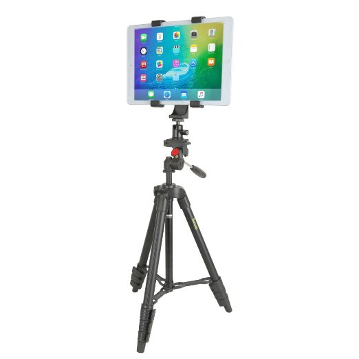 Tablet Stand, iKross 47-inch Digital Camera Tripod with 4 Adapter For Smartphone ,Gopro , Tablet , DSLR Camera and Carrying Bag