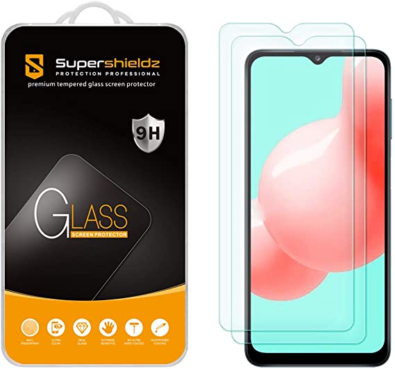 (2 Pack) Supershieldz Designed for Samsung Galaxy A32 5G Tempered Glass Screen Protector, Anti Scratch, Bubble Free