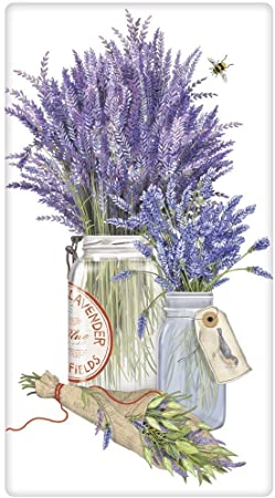 Mary Lake-Thompson Herb Jar with Lavender Flour Sack Dish Towel